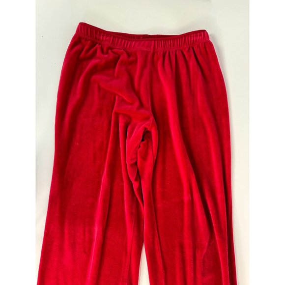 Marisa Christina Elastic Waist Pant Size Medium Red Cotton Blend Velour - Picture 16 of 16